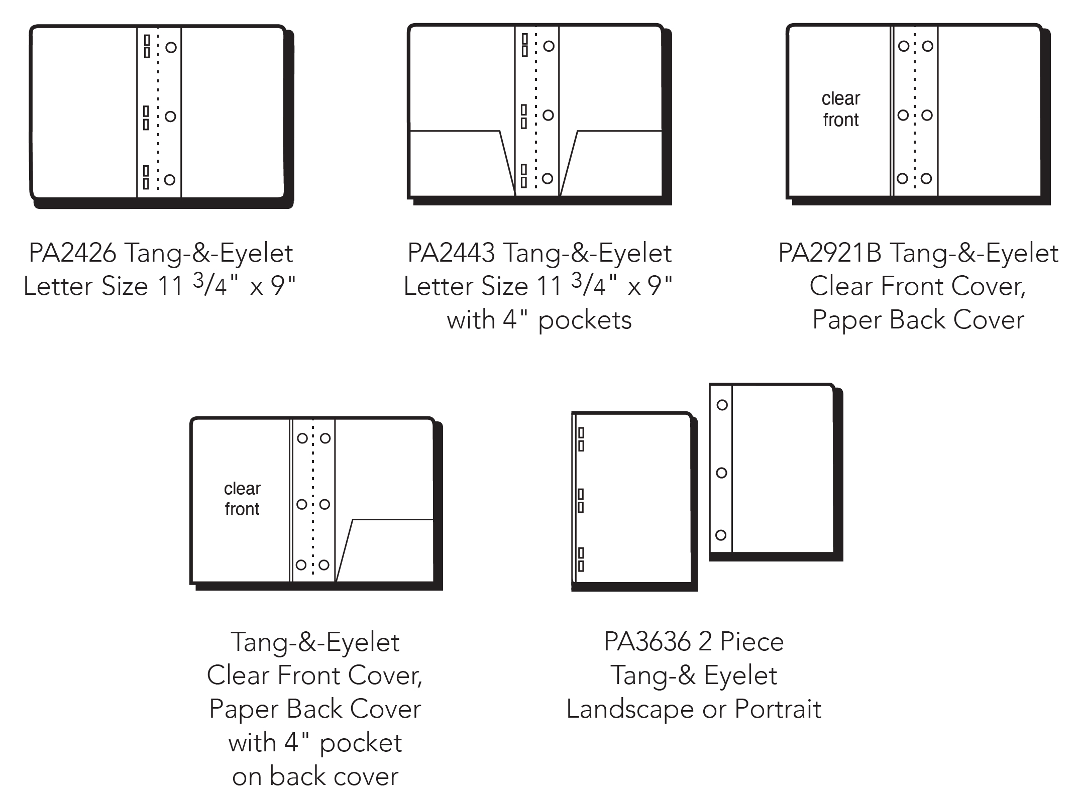 Tang & Eyelet Folders